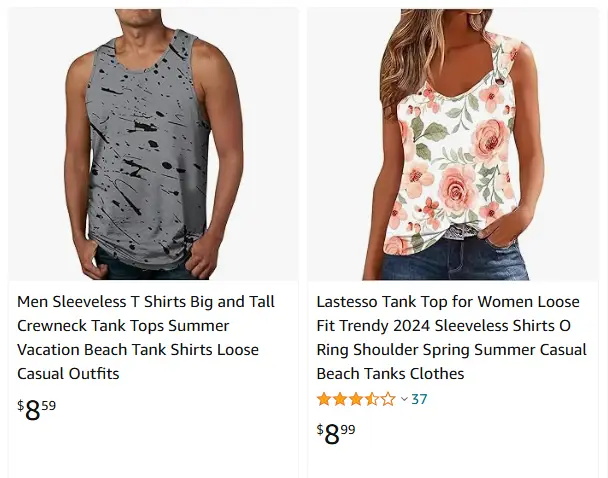 跨境選品，運動服品類背心和T恤熱賣