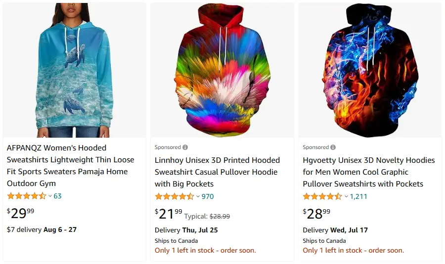 跨境選品，運動服品類連帽衛(wèi)衣熱賣