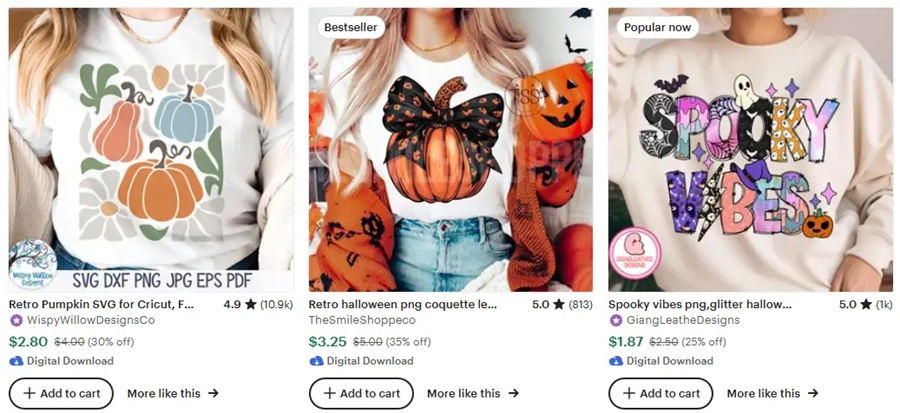 跨境選品思路，秋冬T恤設(shè)計元素推薦之萬圣節(jié)元素